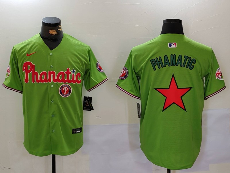 Men Philadelphia Phillies Blank Green Game 2024 Nike MLB Jersey style 9121